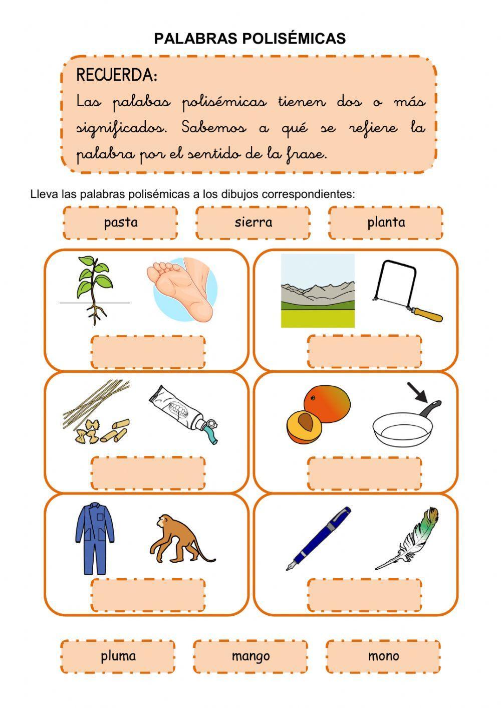 Palabras polisémicas 3 Palabras polisémicas 3