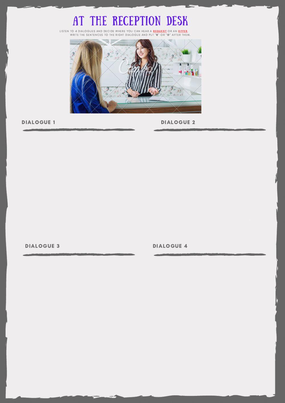 At the Reception Desk