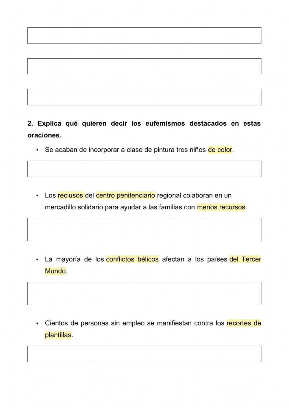 Palabras tabú y eufenismos