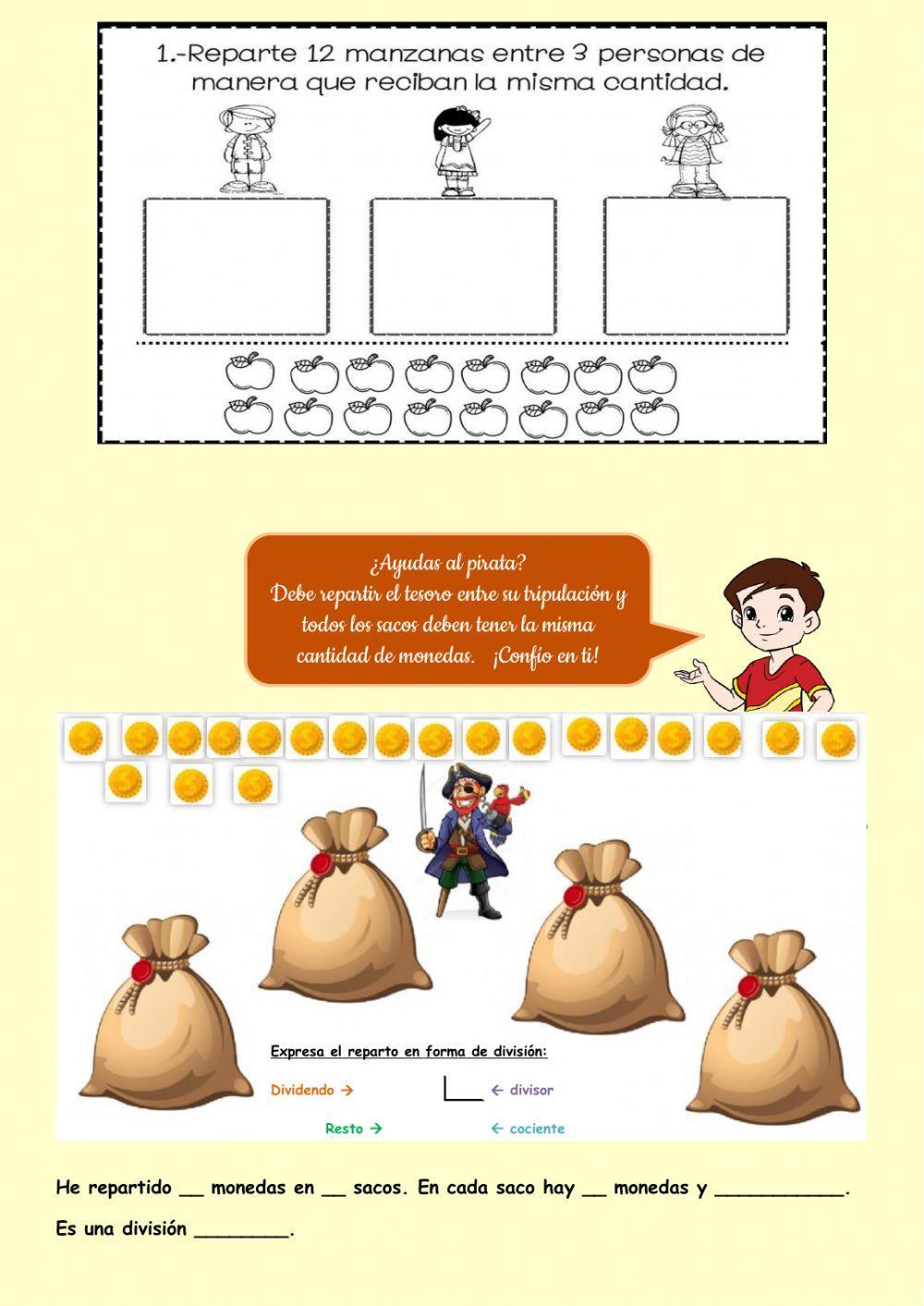 Repartos y división 1