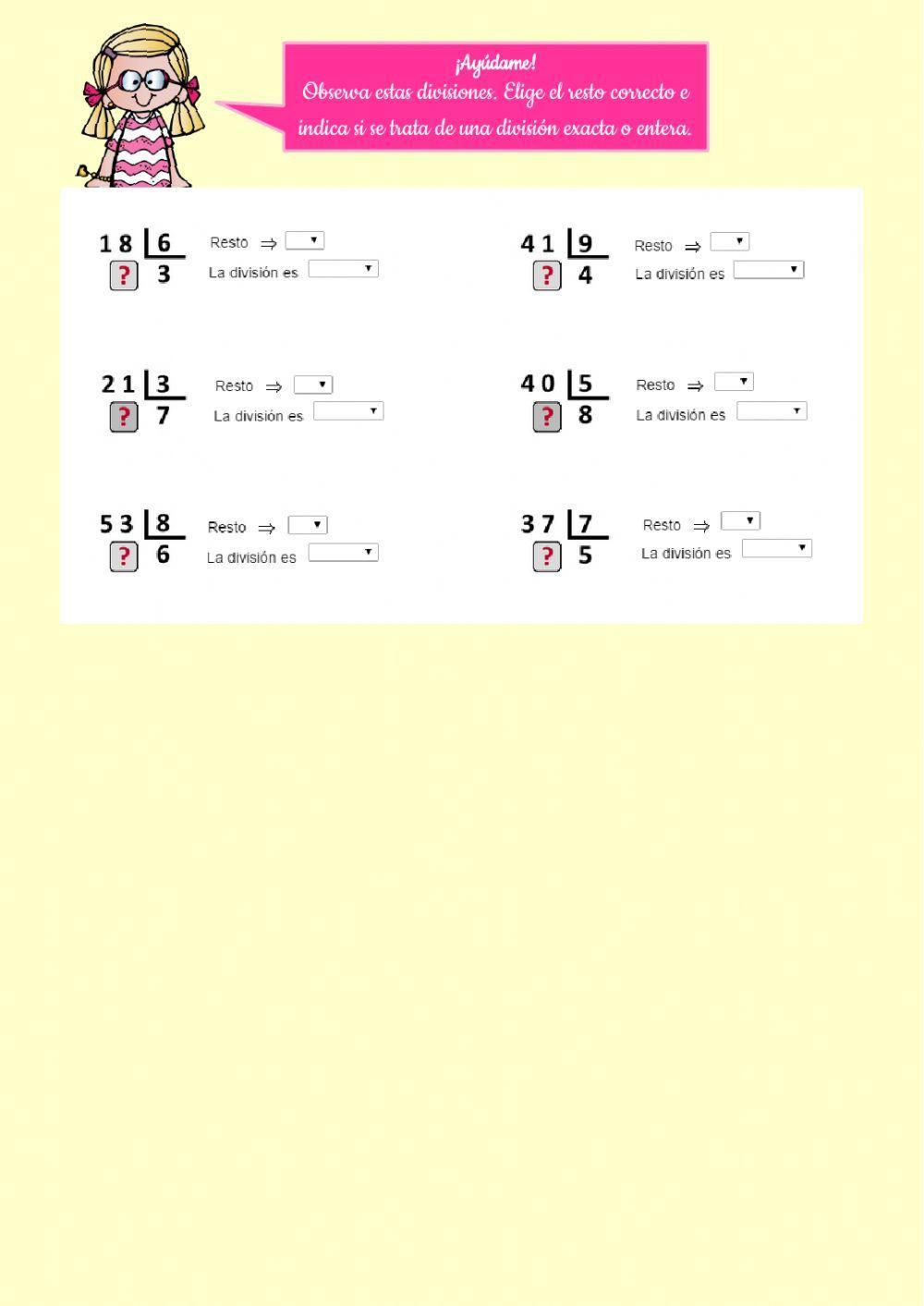 Repartos y división 1