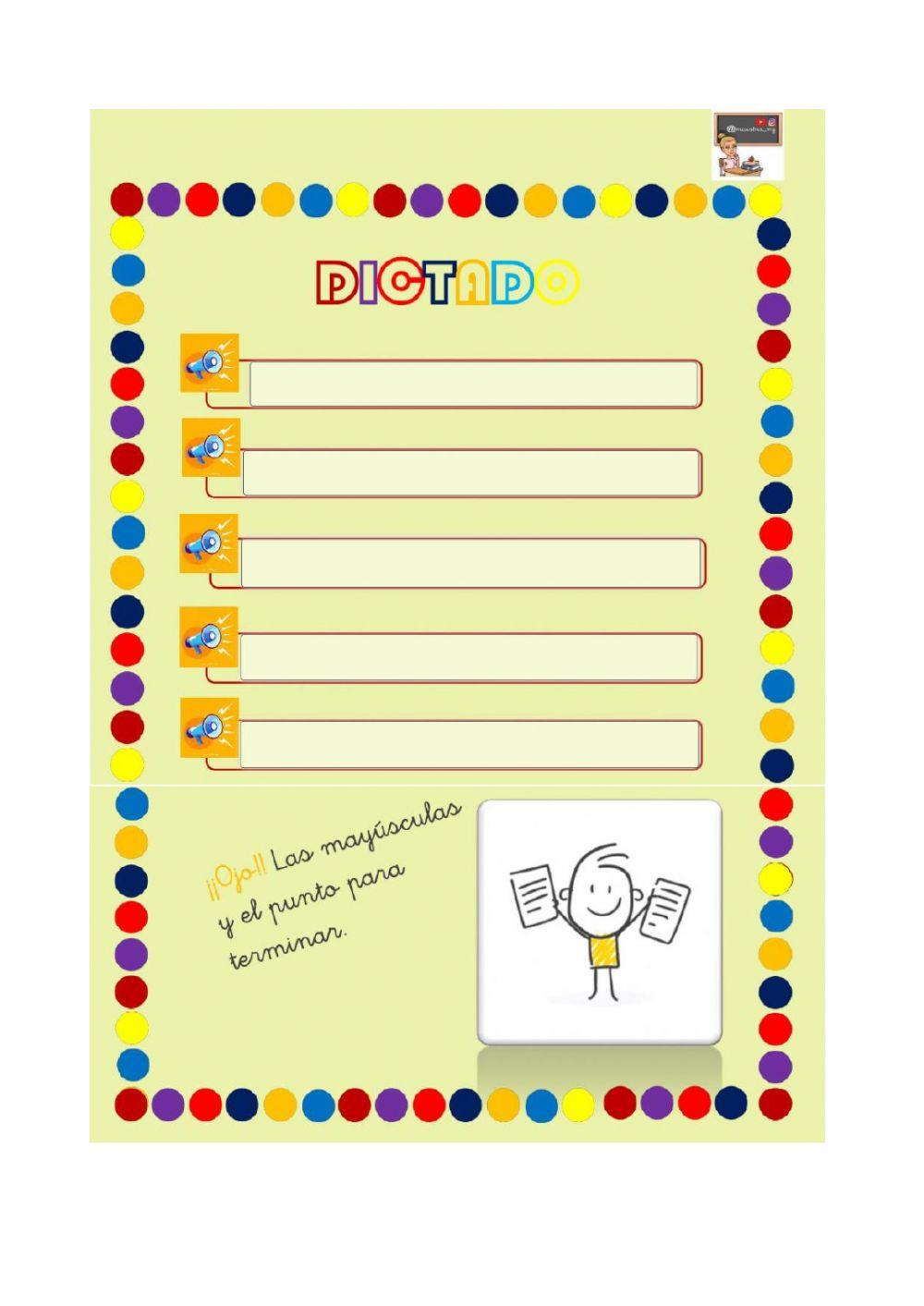 Dictado de trabadas cr cl, fr fl