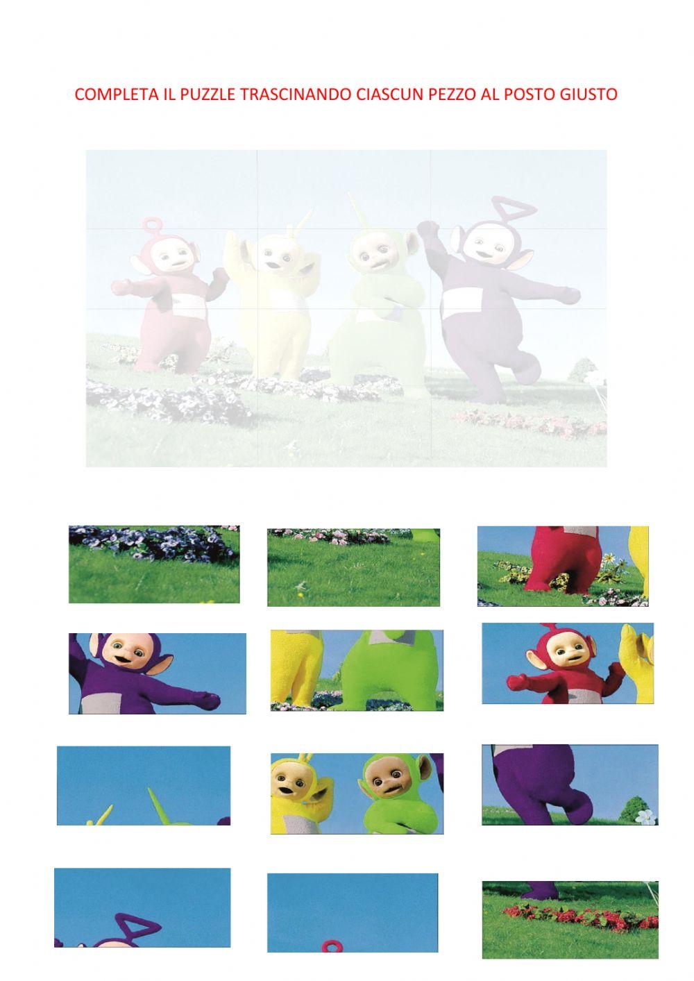 Puzzle 12 pezzi teletubbies Puzzle 12 pezzi teletubbies