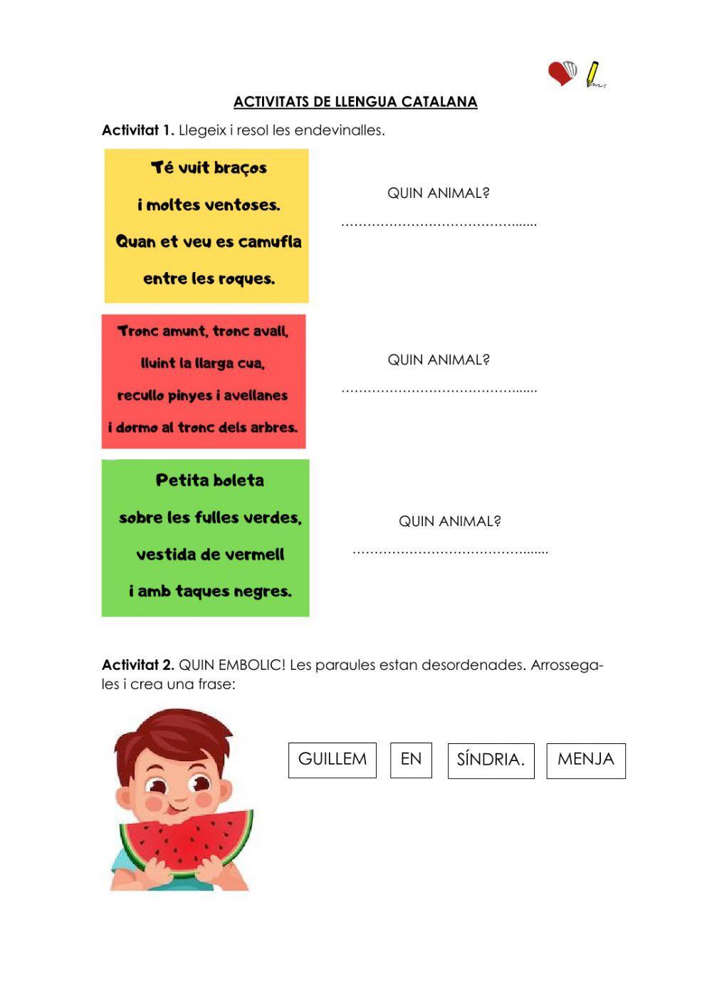 Fitxa de llengua catalana