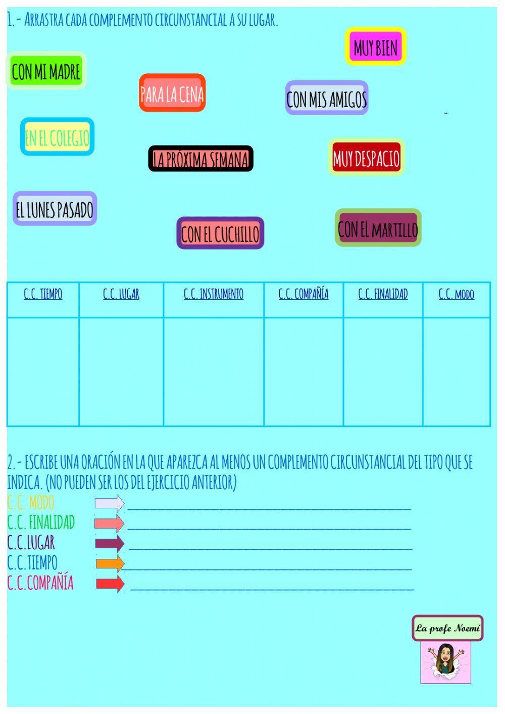 Complementos circunstanciales