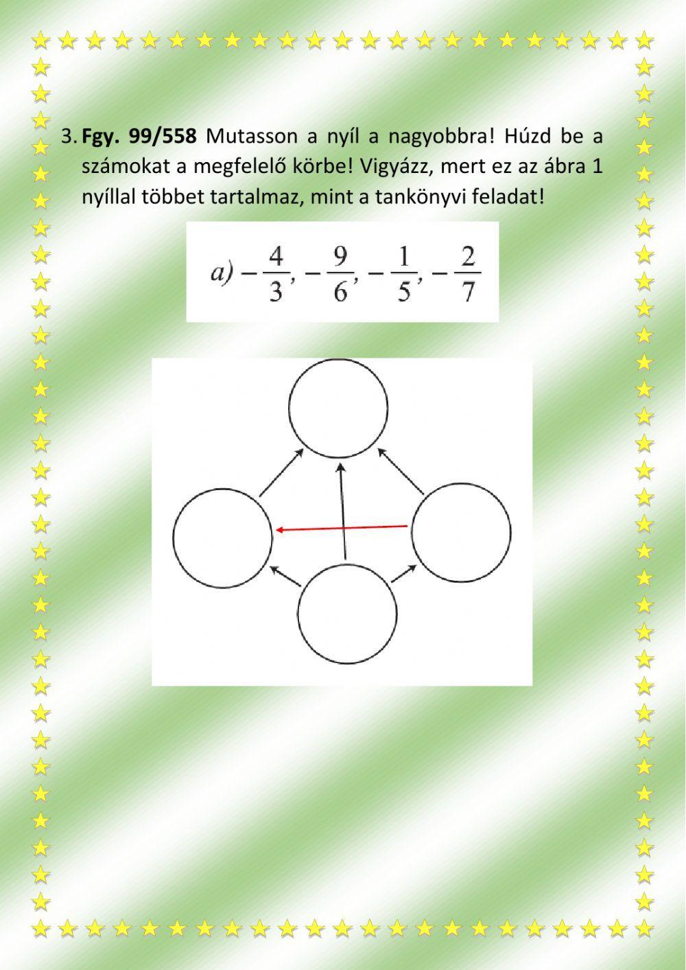 Törtek összeadása, kivonása