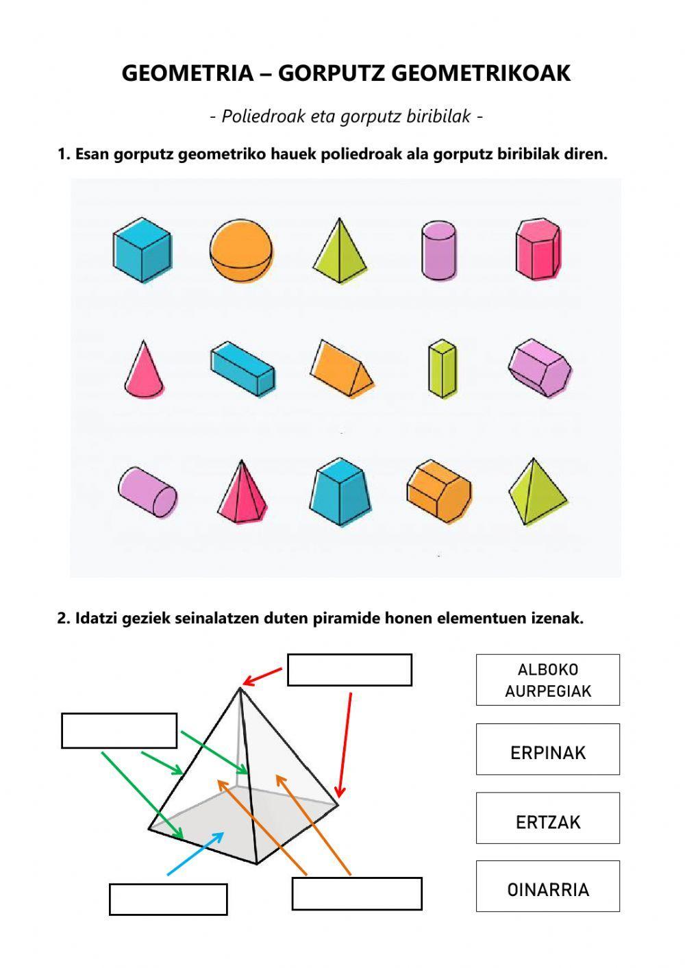 Gorputz geometrikoak (2)