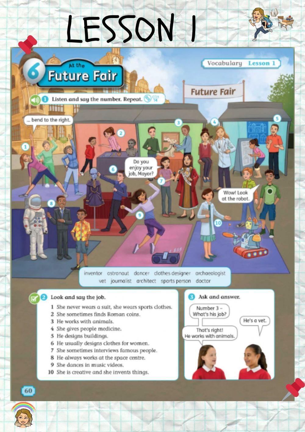 At the future fair (vocabulary)