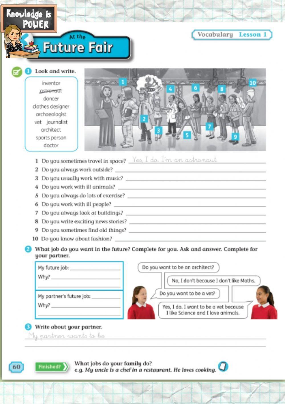 At the future fair (vocabulary)(AB)