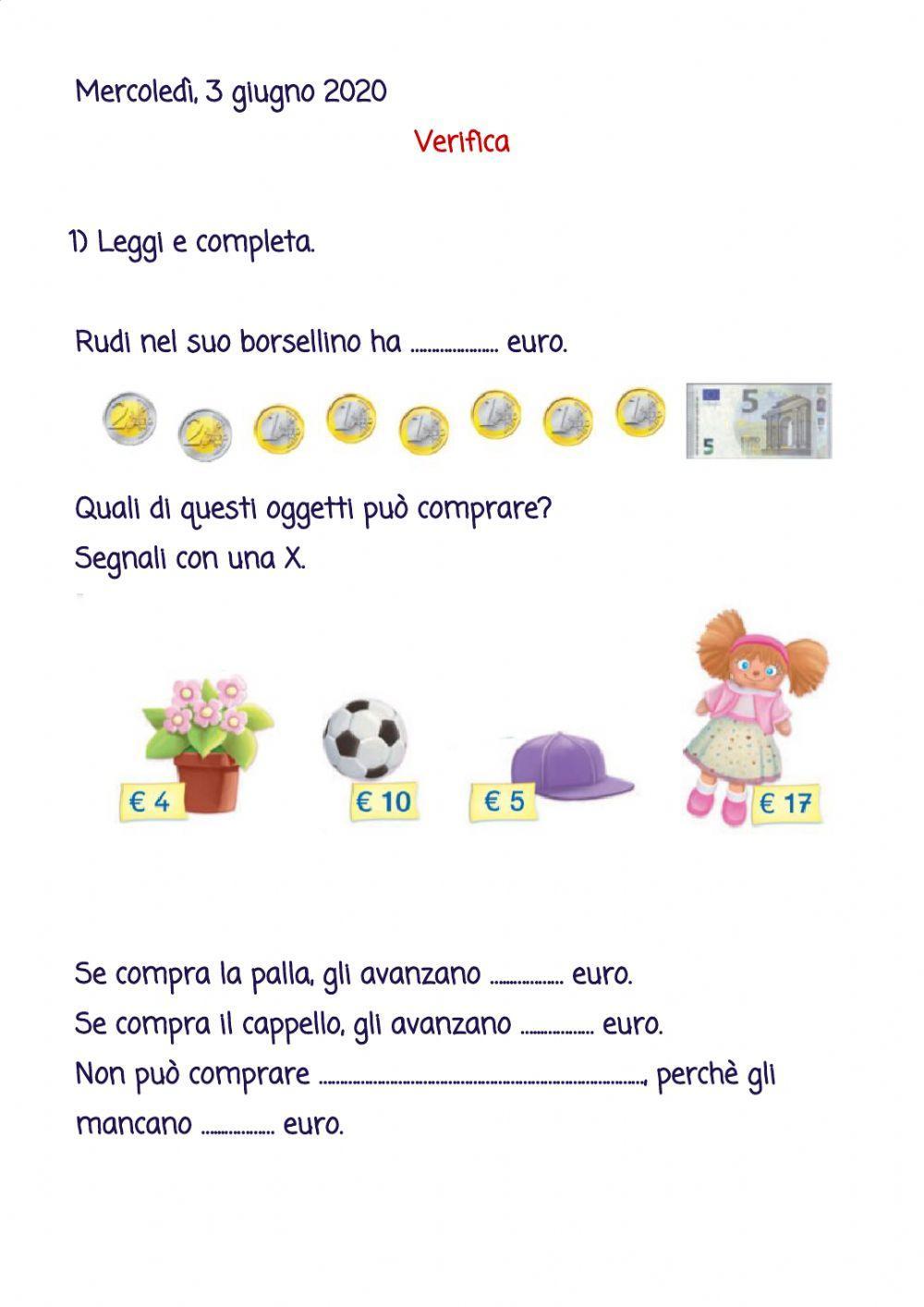 Verifica su euro, dati e relazioni