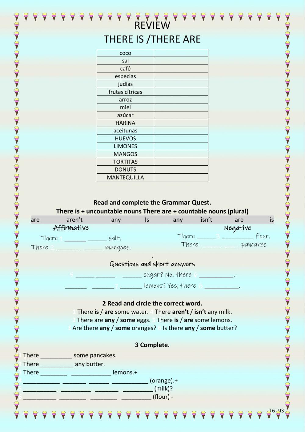 T6 u3 there is there are