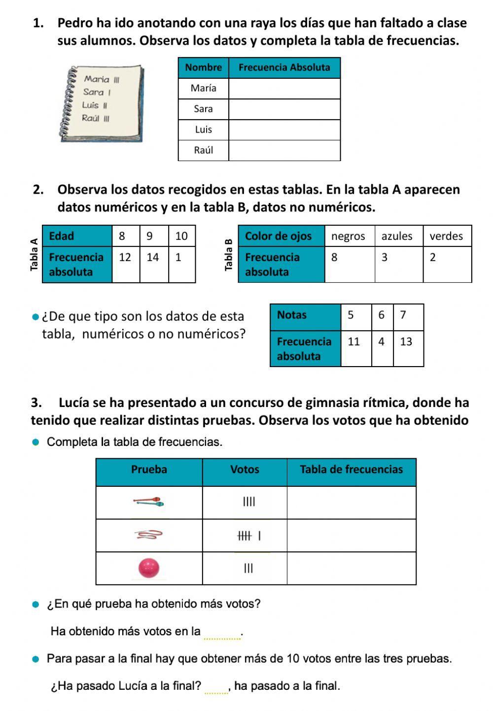 Tabla de frecuencias