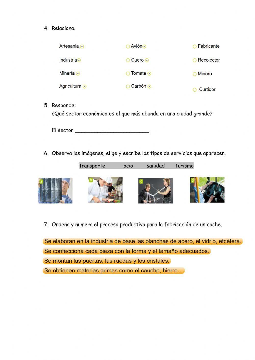 Los sectores económicos