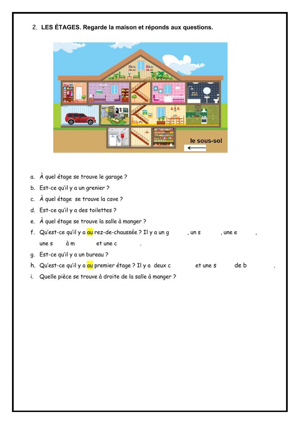 La maison - Les étages