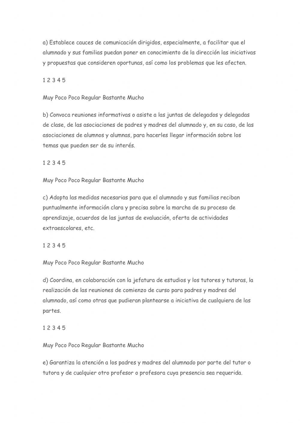 Valoración Dirección