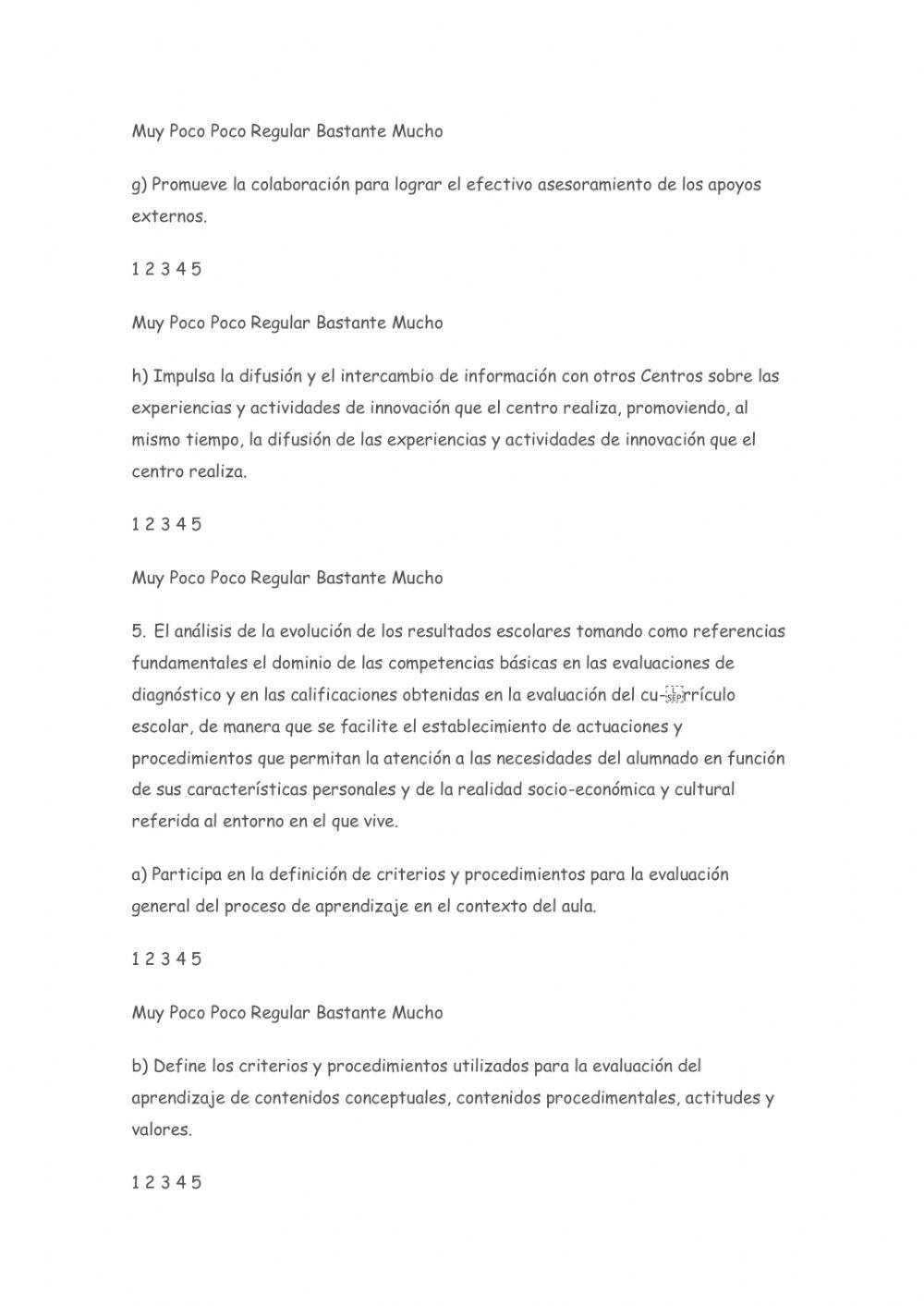 Valoración Dirección