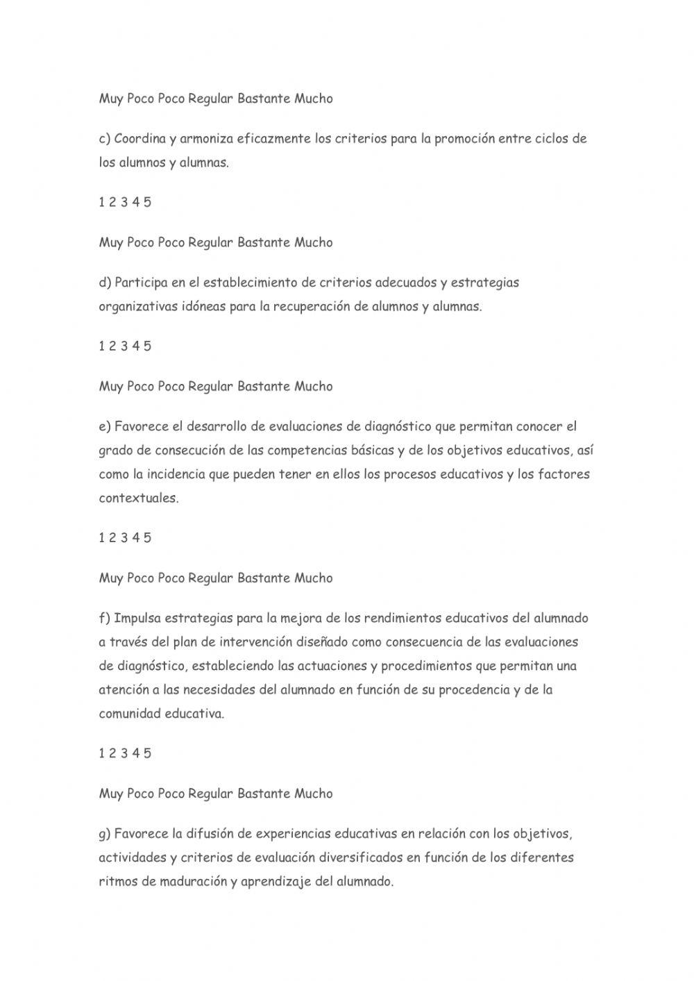 Valoración Dirección