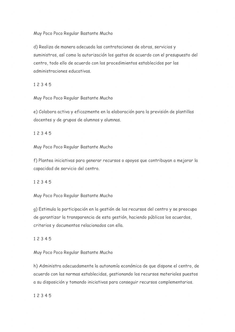 Valoración Dirección 2ª parte