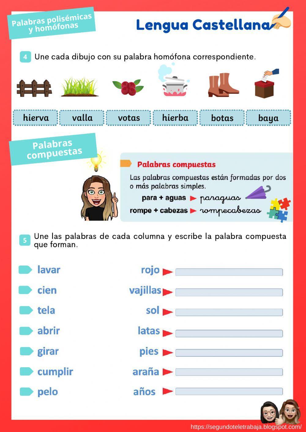 Campo semántico, palabras homófonas, polisémicas y compuestas. Campo semántico, palabras homófonas, polisémicas y compuestas.