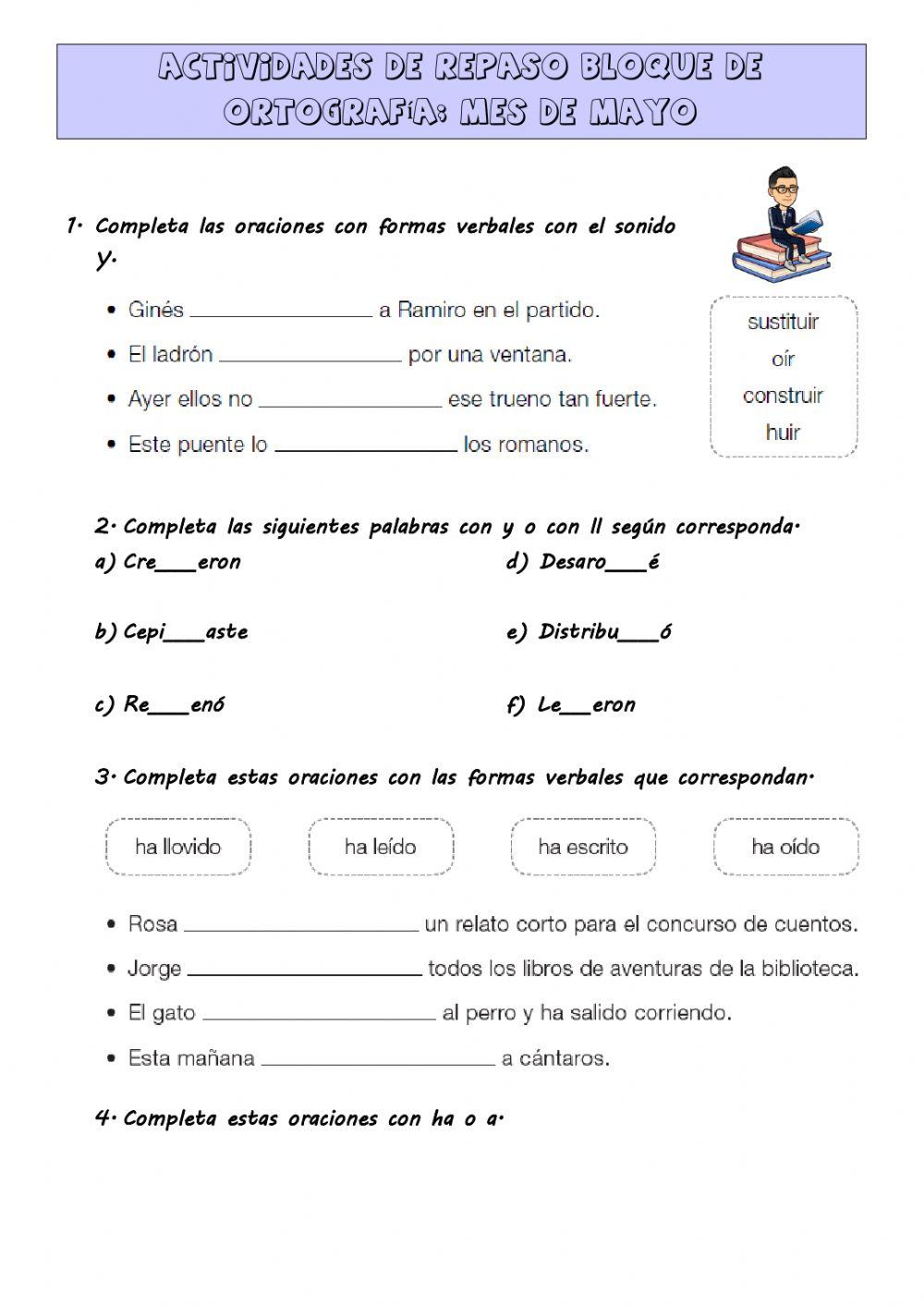 Repaso de ortografía