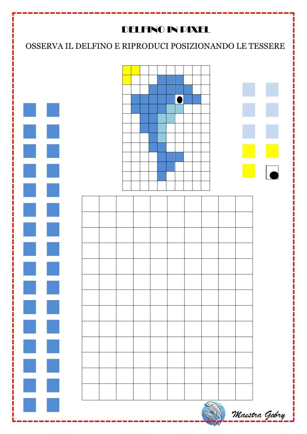 Delfino in pixel Delfino in pixel