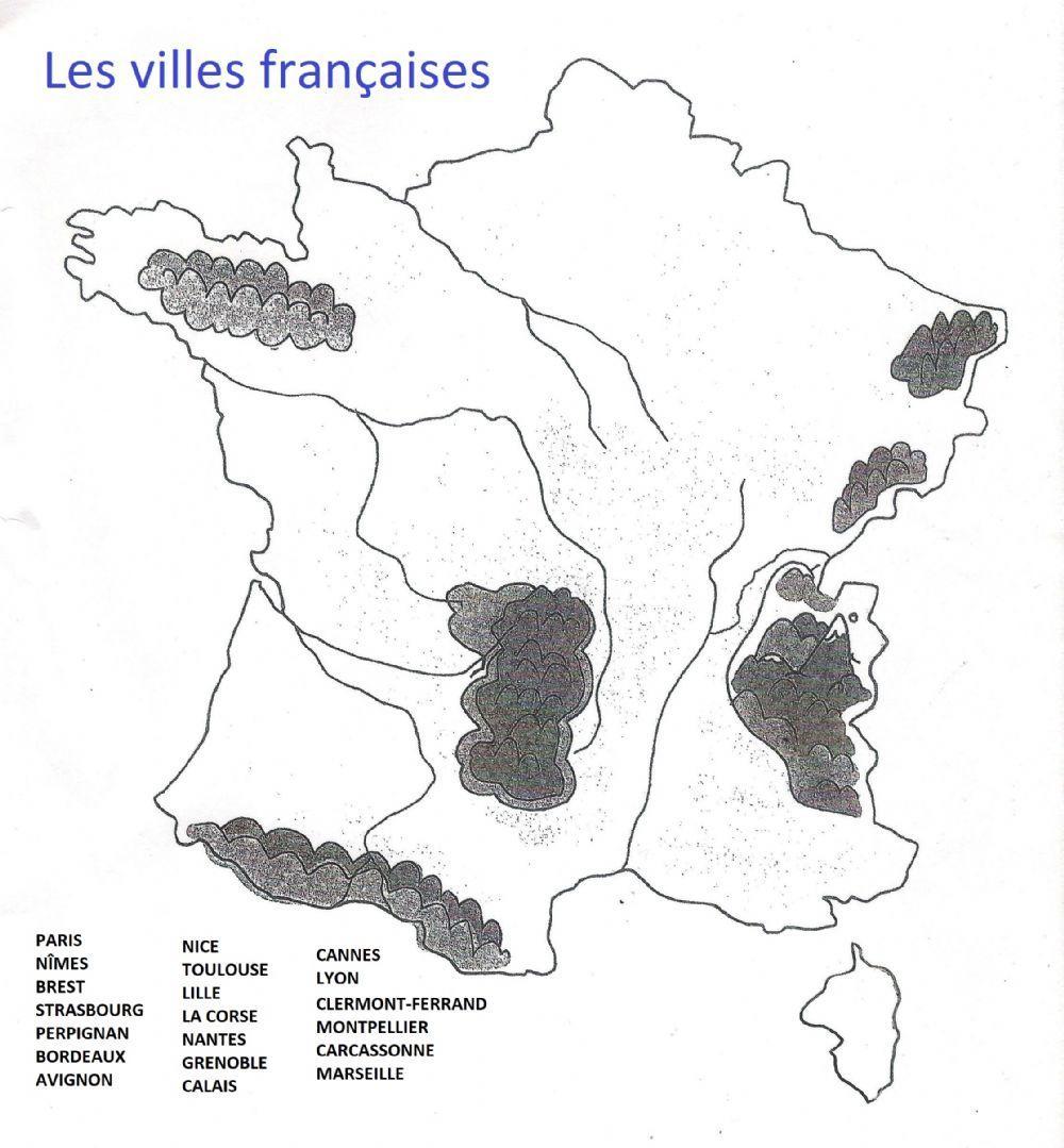 Les villes françaises