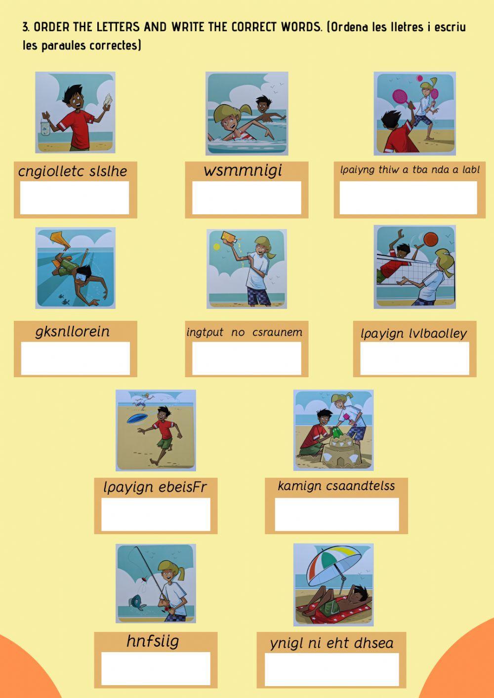 Unit 6. at the beach