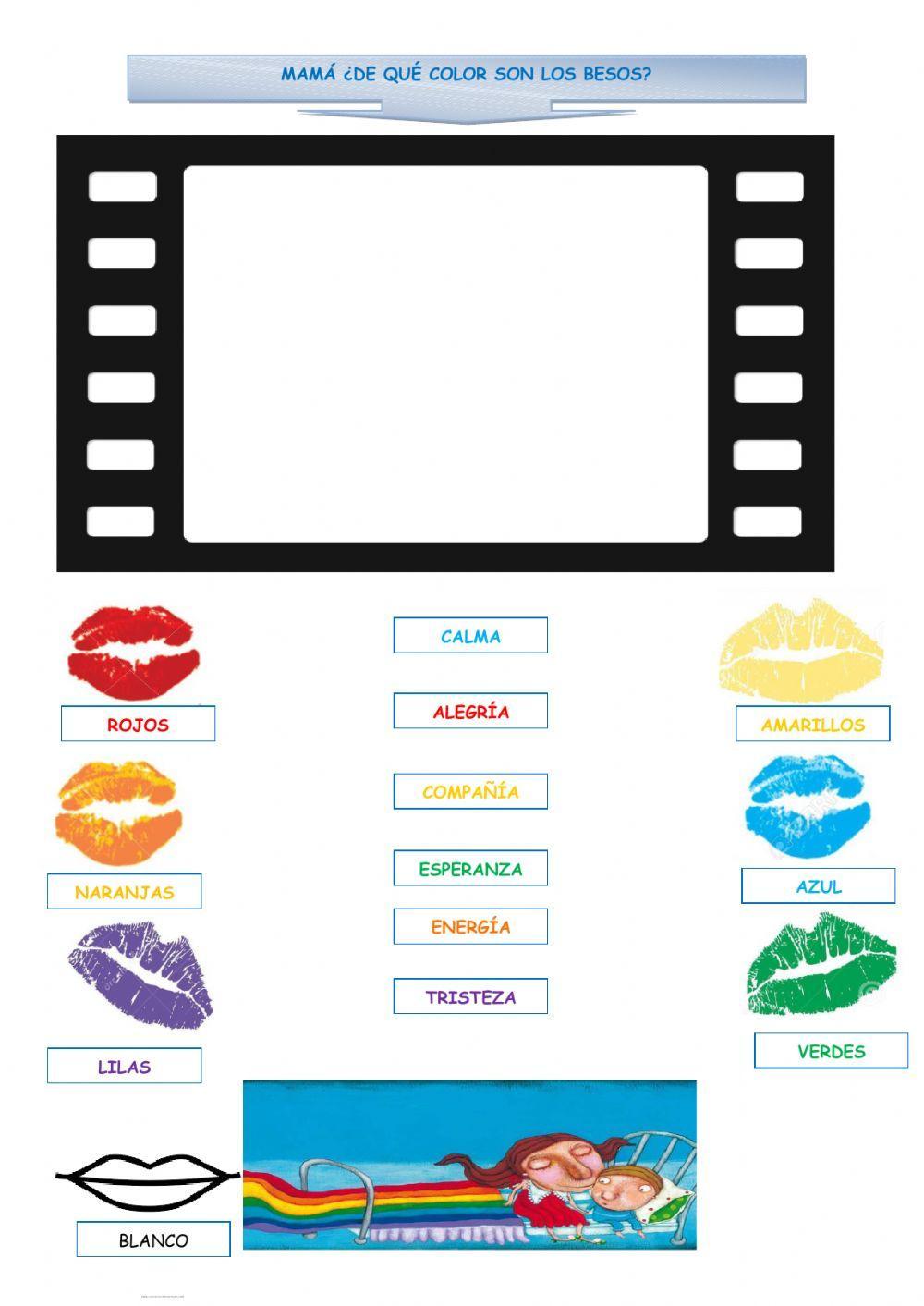 Mamá ¿de qué color son los besos'