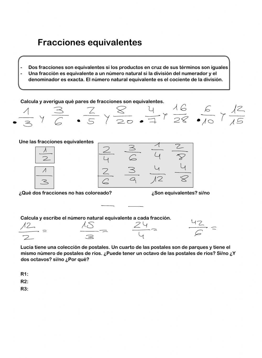 6.Fracciones y números mixtos