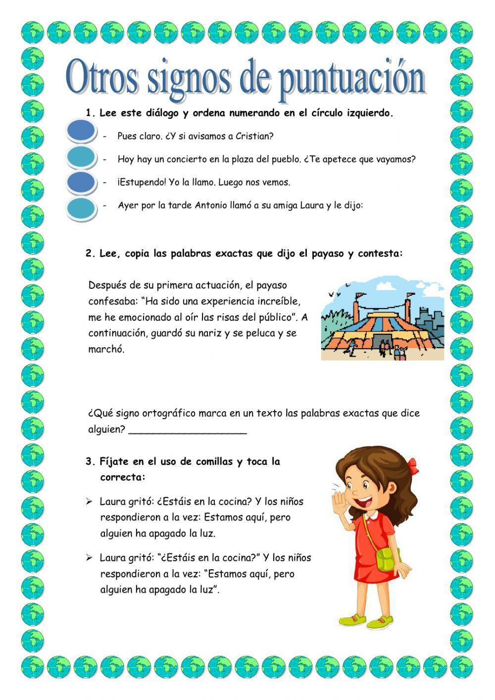 Otros signos de puntuación Otros signos de puntuación