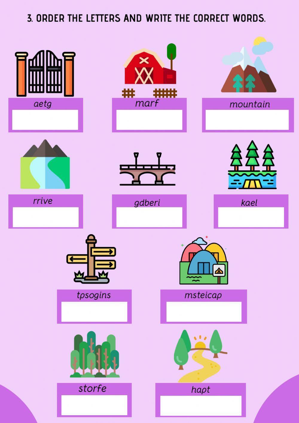 Unit 6.in the countryside