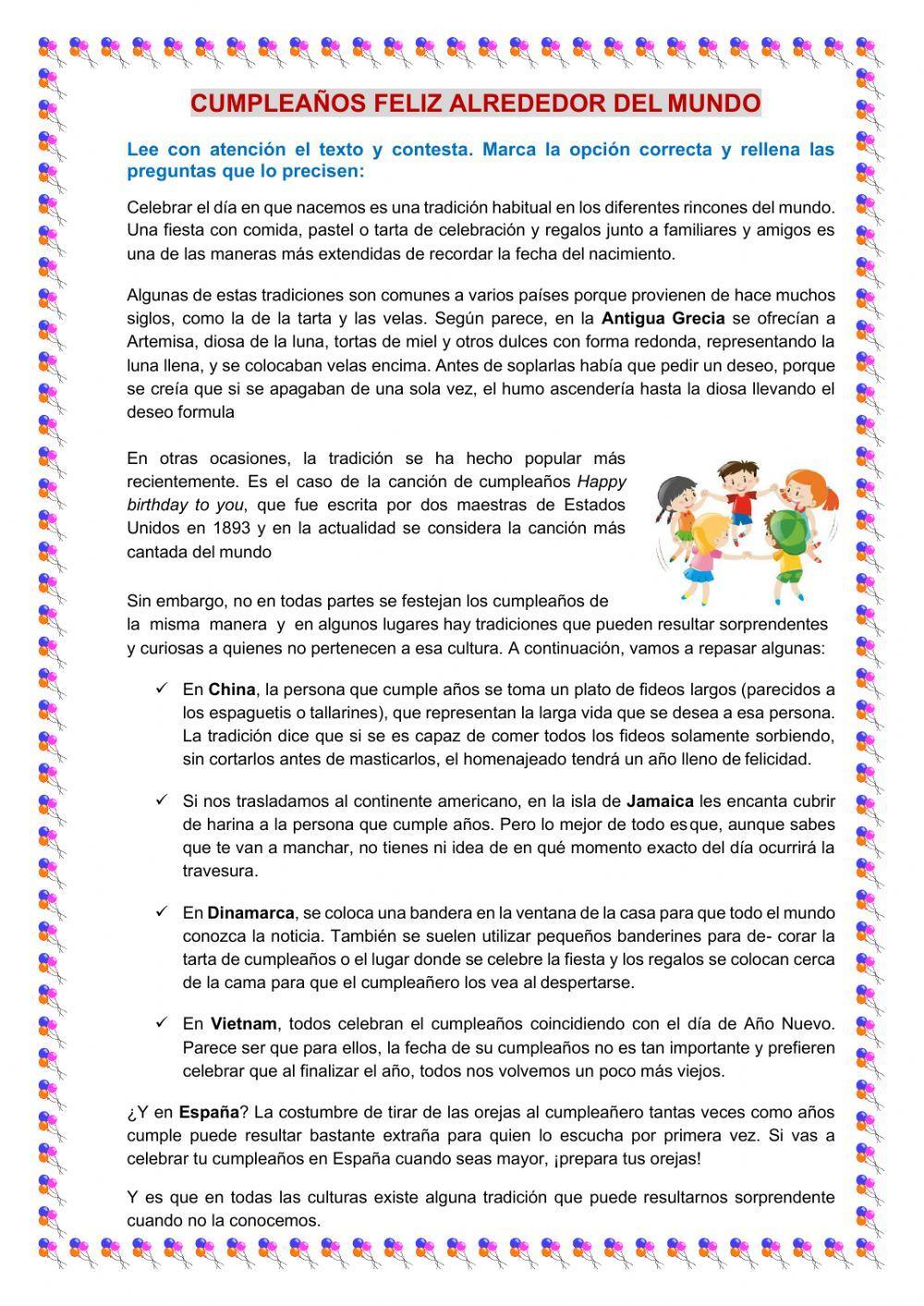 Comprensión lectora Comprensión lectora