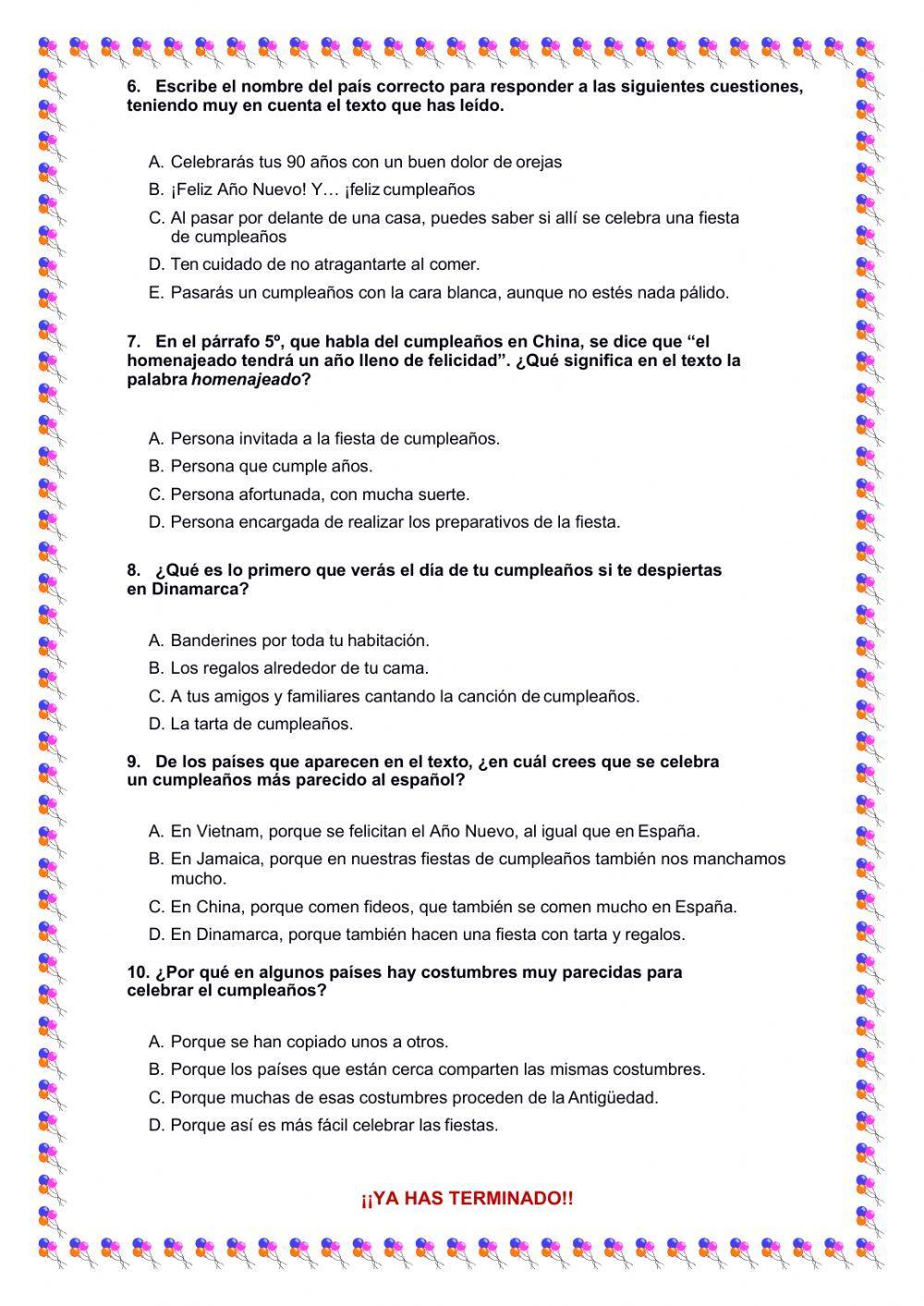 Comprensión lectora Comprensión lectora