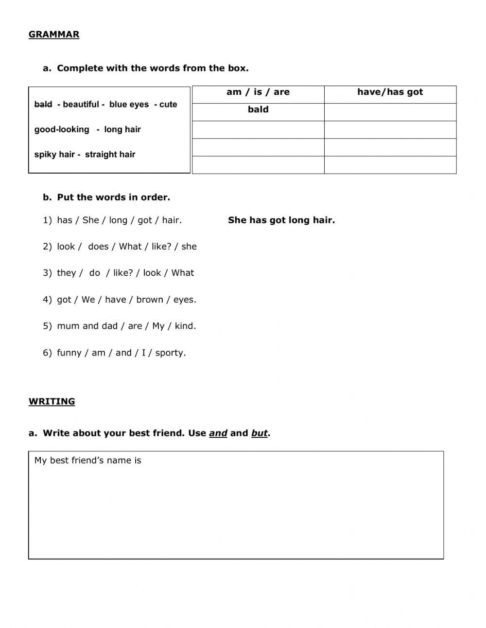 Practical work kids 4