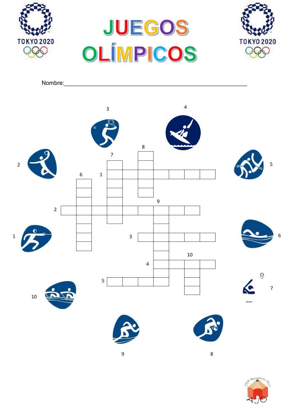 Crucigrama olímpico.