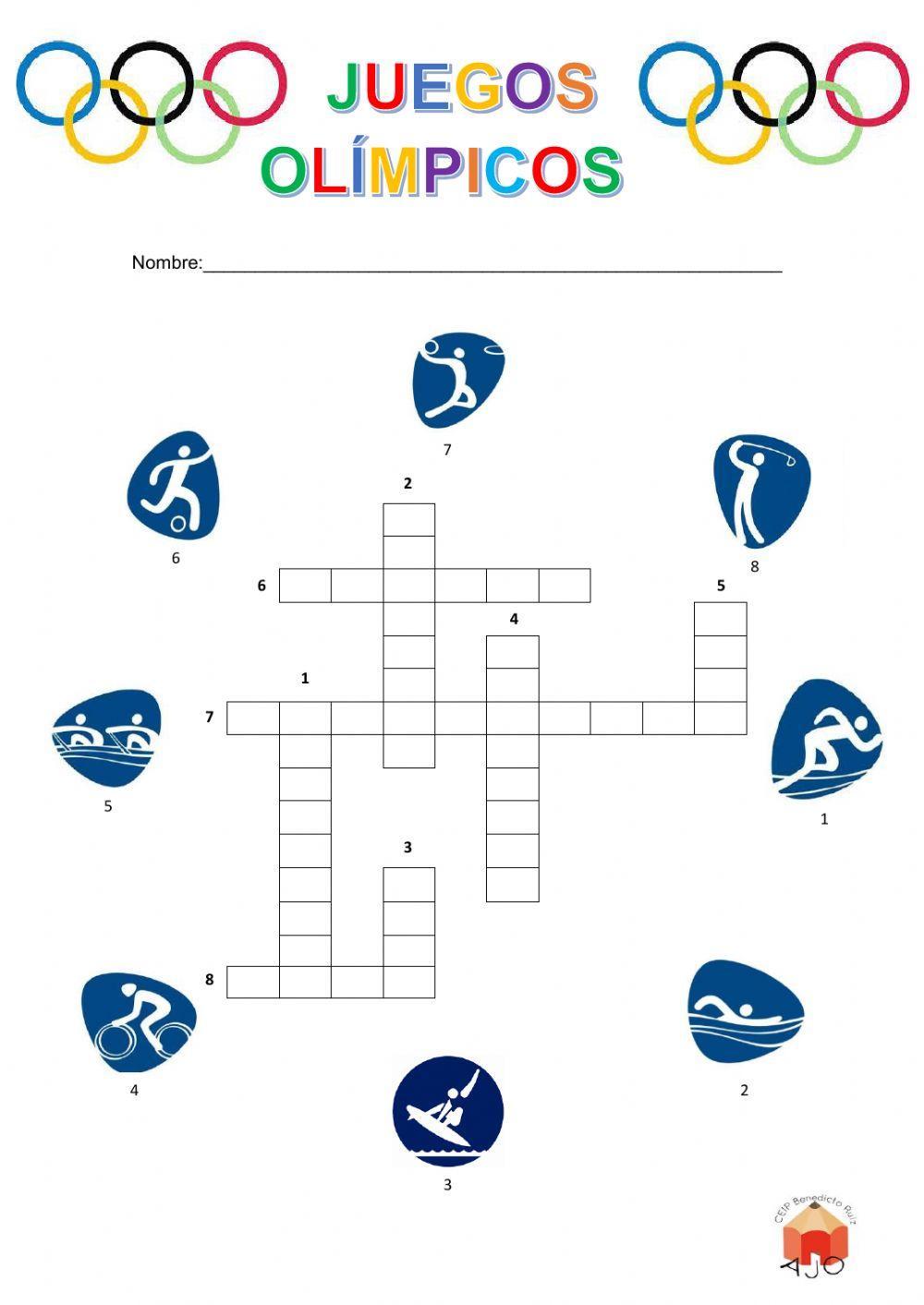 Crucigrama olímpico.