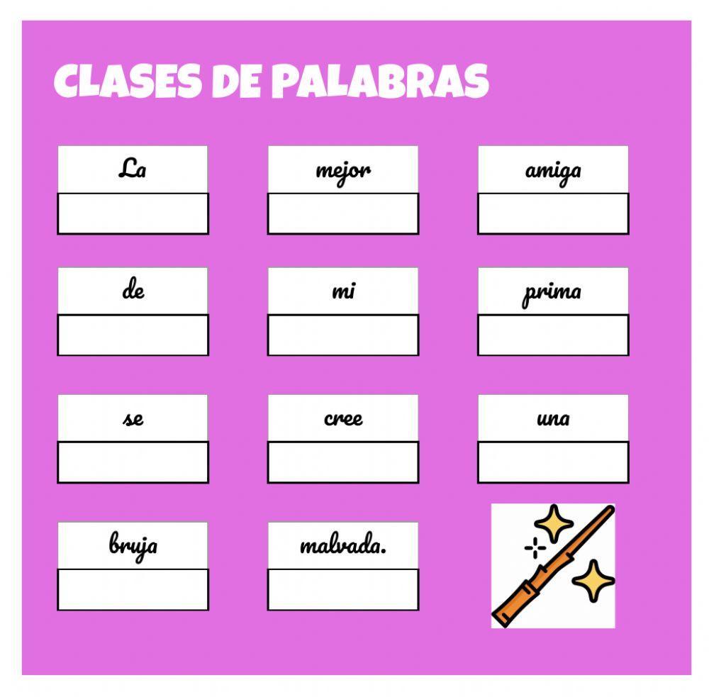 Clases de palabras II