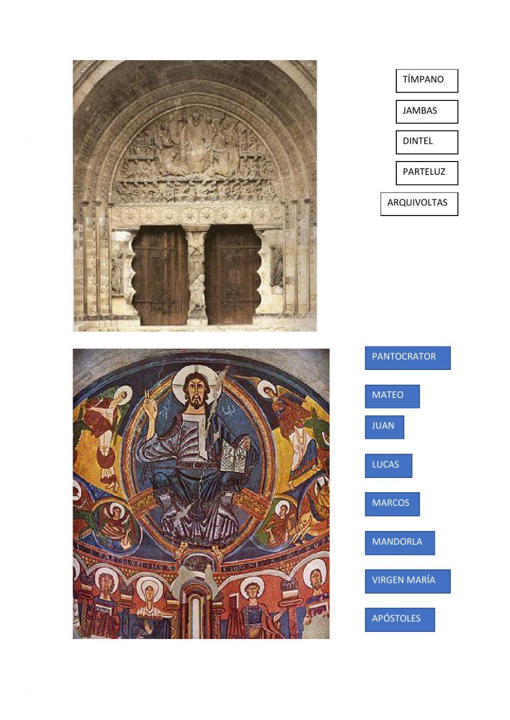 Pintura y escultura románico