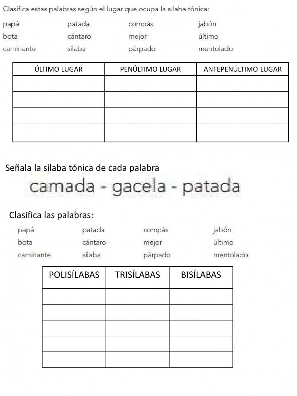Lengua - repaso - tema 2