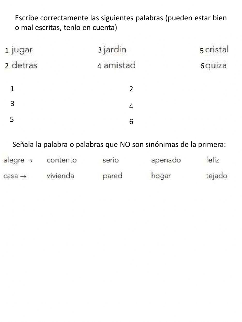 Lengua - repaso - tema 2