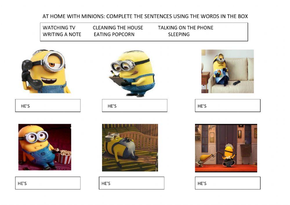 At home with minions