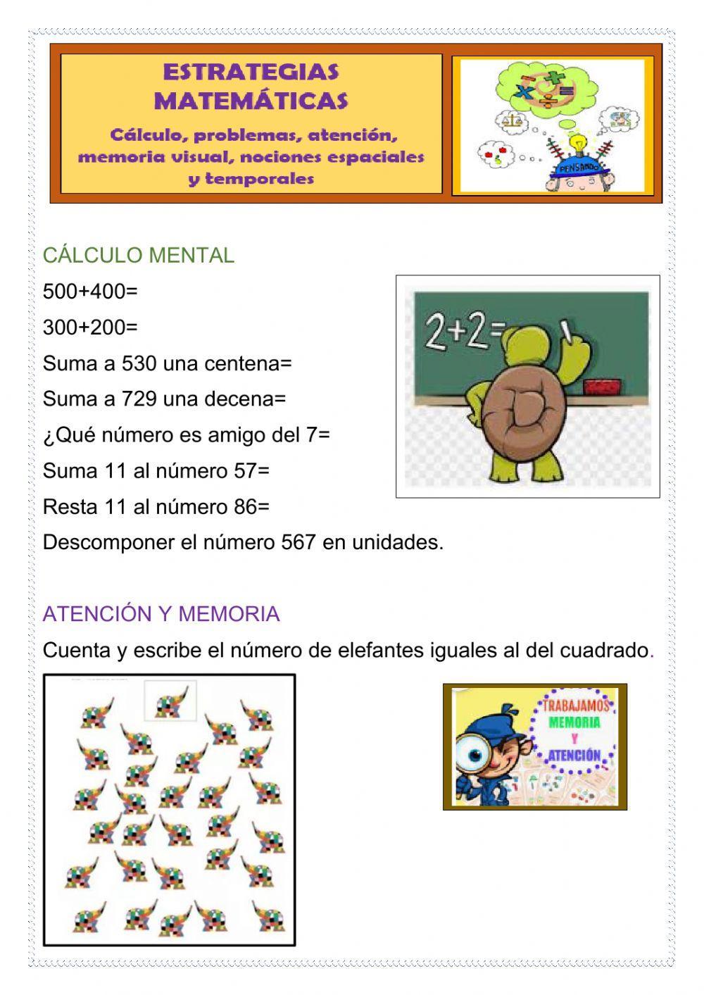 Estrategias matemáticas