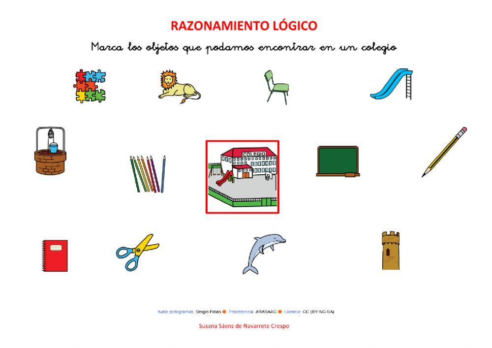 Razonamiento lógico COLEGIO