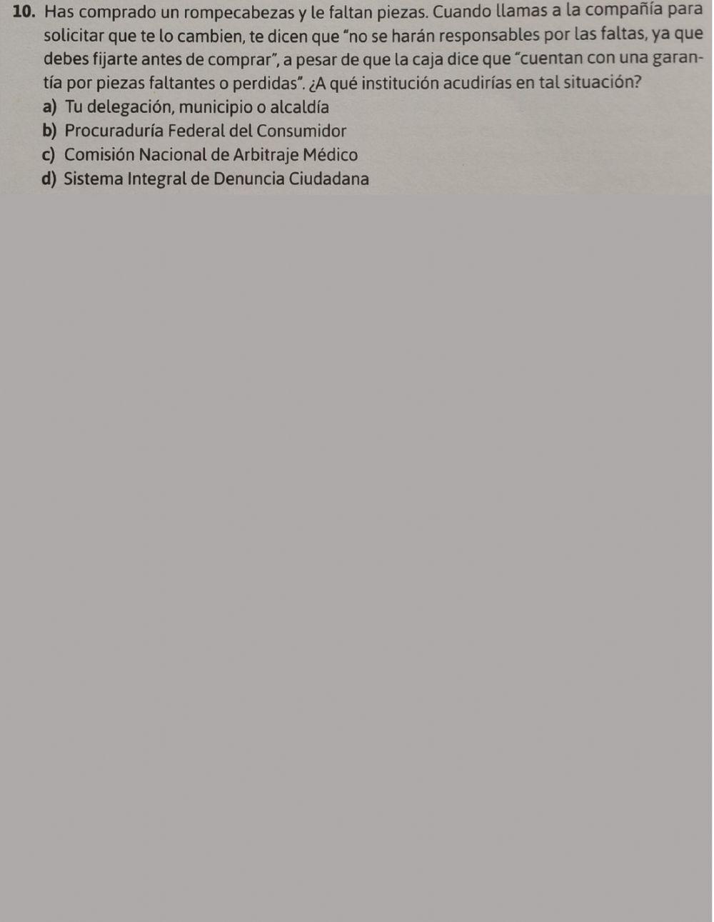 Evaluación Tercer Trimestre. Cívica y Ética 2. Secundaria