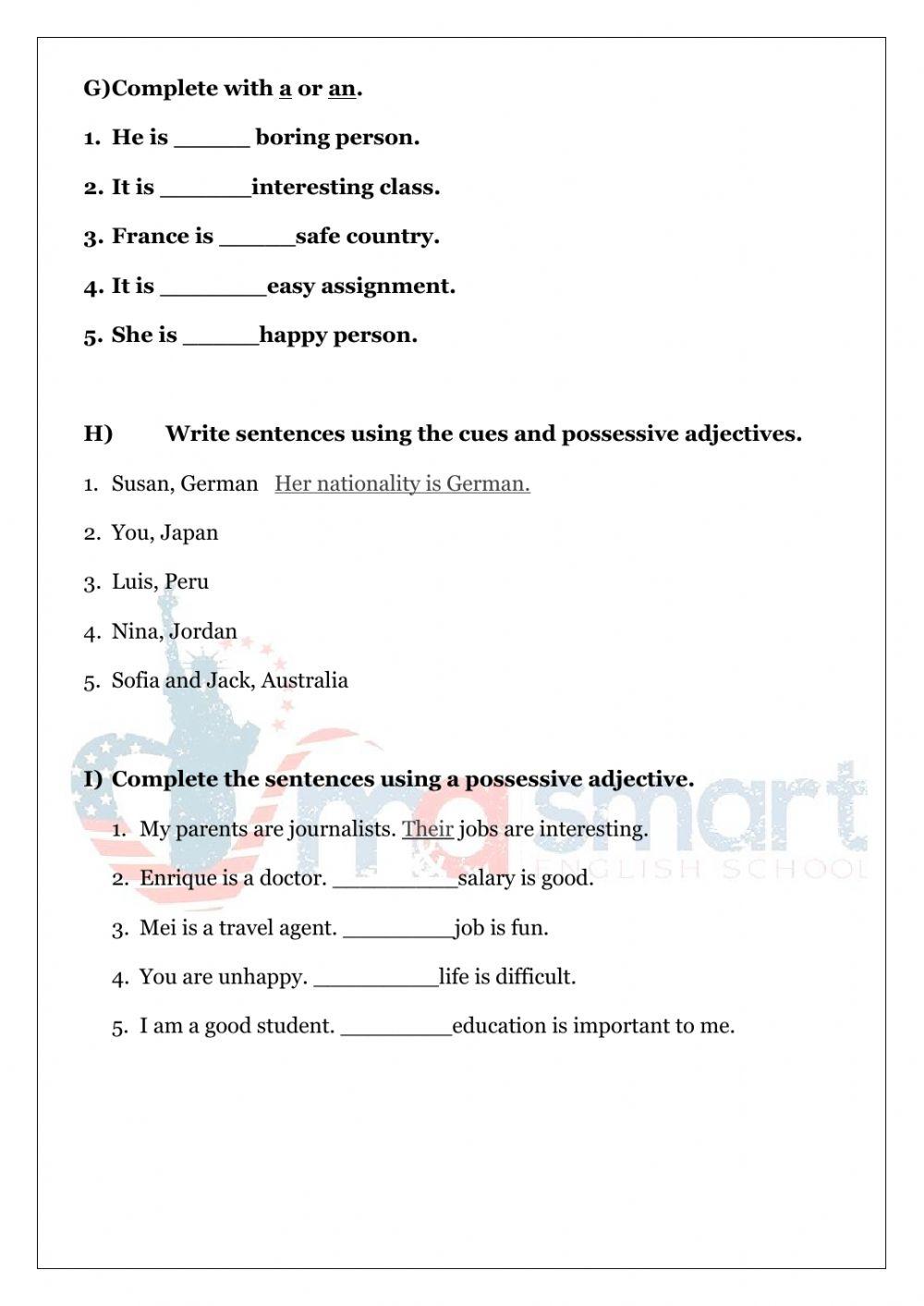 Test 1- World English
