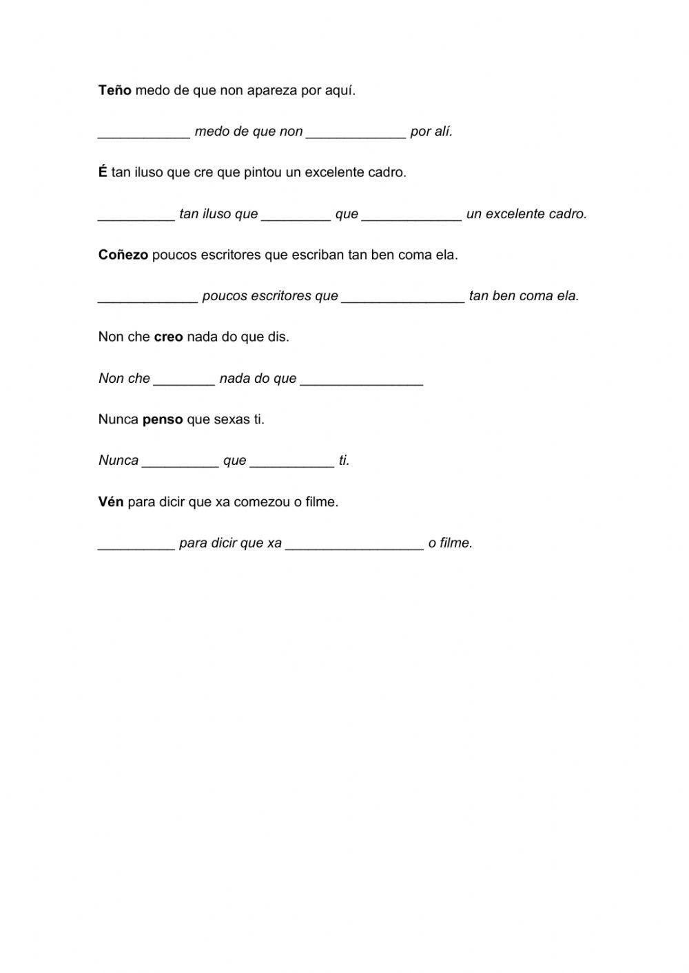 Verbos 9. Verbos irregulares