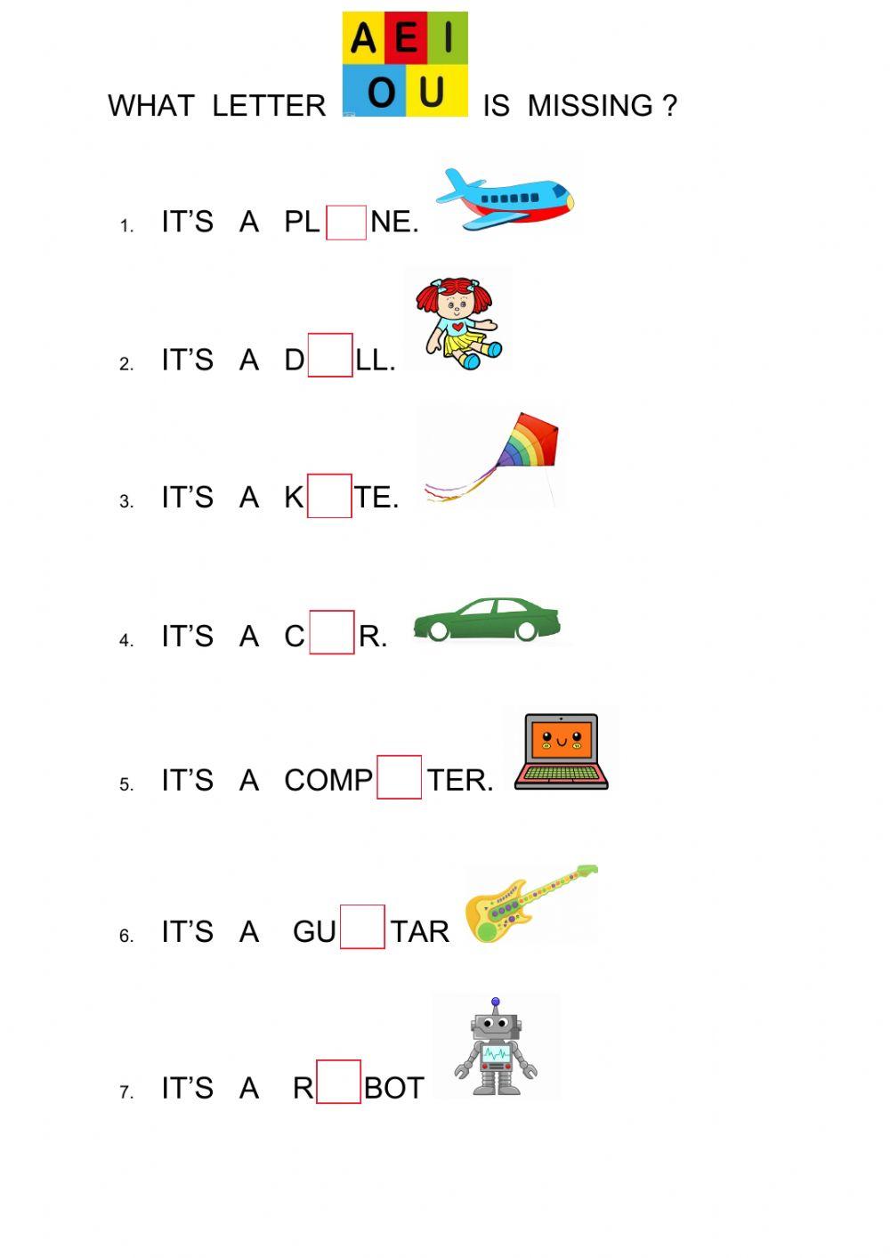 WHAT LETTER IS MISSING?