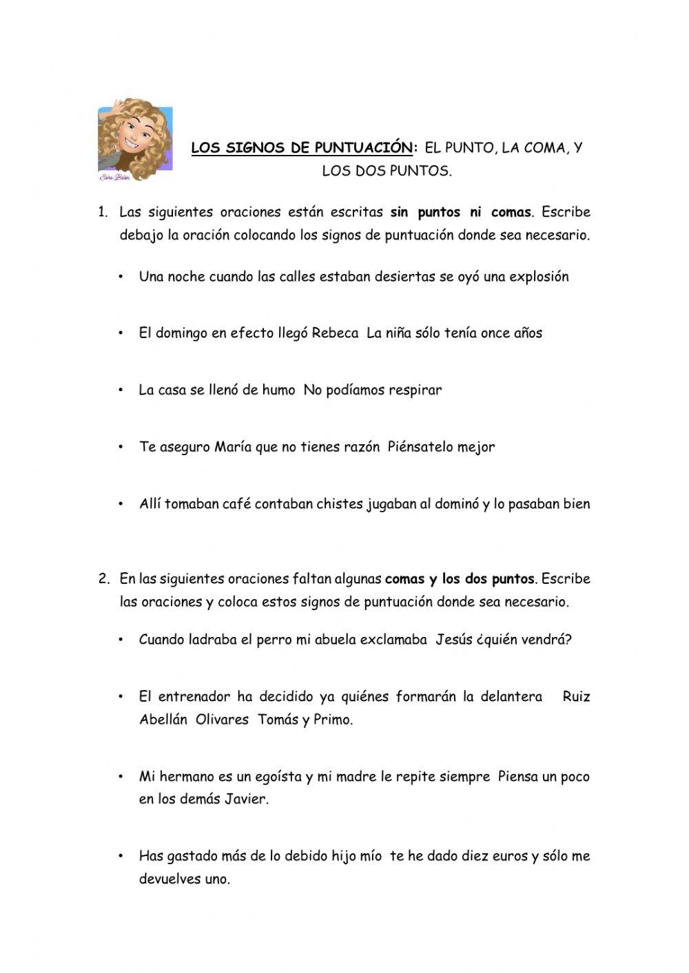 Signos de puntuación