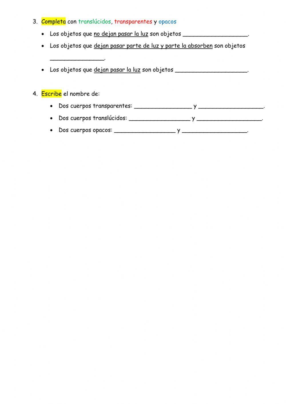 La energía: calor, sonido y luz