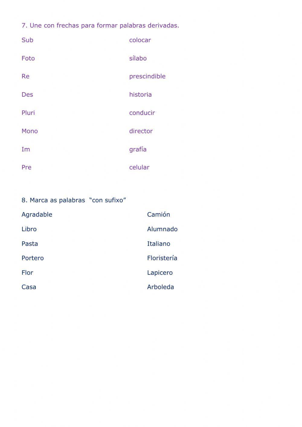 Masculino-feminino, prefixos